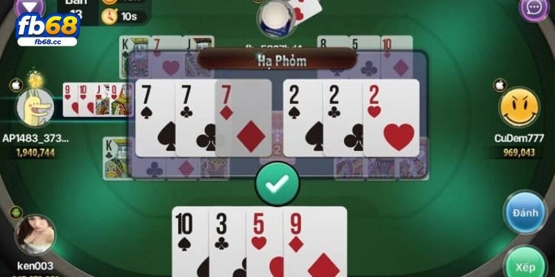 Cách chơi Phỏm và thuật ngữ đặc trưng